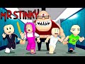 Bobby plays mr stinkys detention obby all parts w jj mash and boss baby roblox funny moments