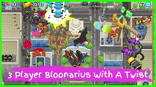 3 Player Bloonarius With A Twist | Bloons TD 6 Timelapse