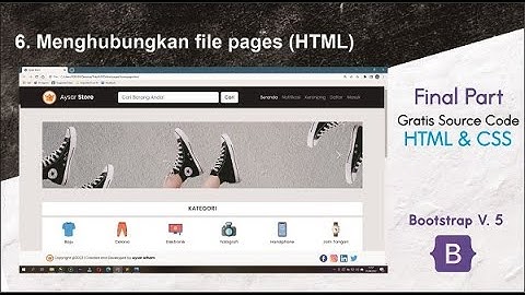 Membuat Website Toko Online dengan Bootstrap V5.0 I Part 9 Menghubungkan File Pages