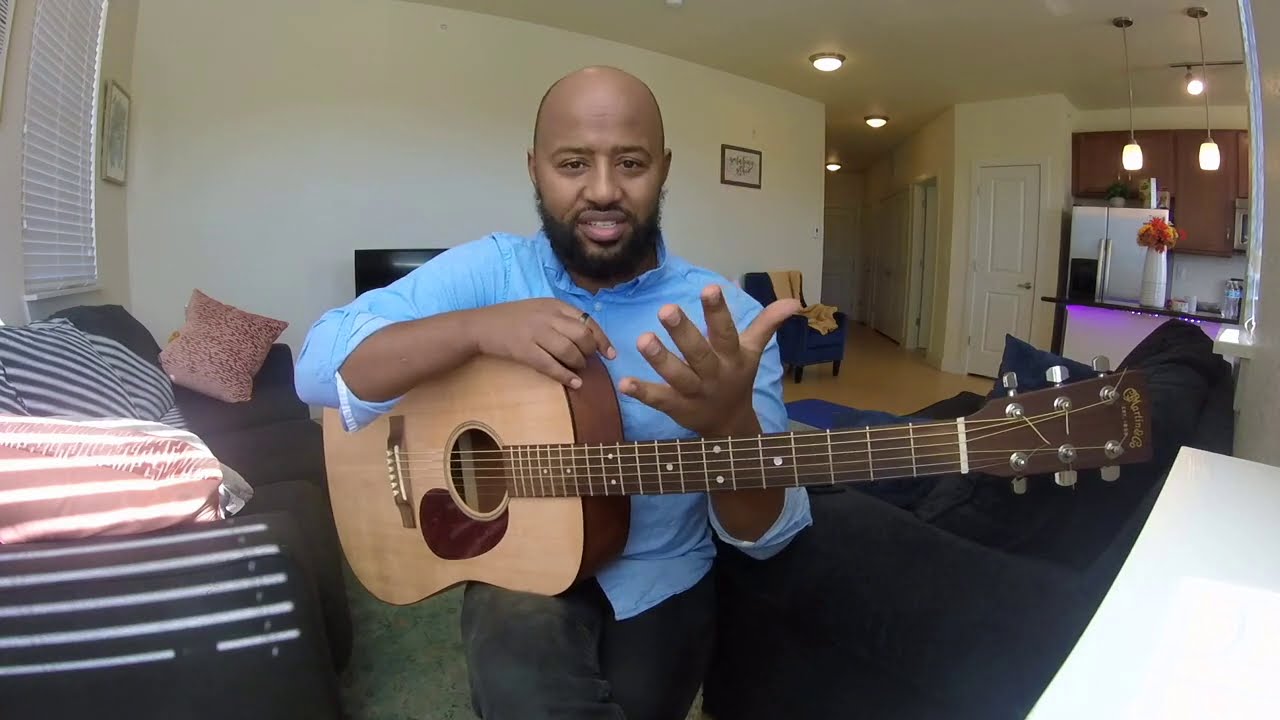 Amharic Guitar Lesson #9 ( Beginner ) ሁሉም የጊታር ኮርዶች  and Nashville Number System.
