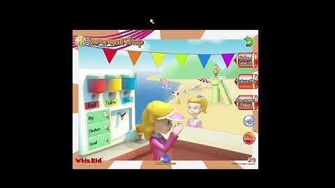 Ice Cream Shop VTech Whiz Kid Learning System WonderTown Gameplay