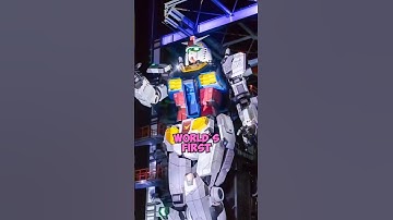 Real life Gundam in Japan 😱 #shorts #anime #robot