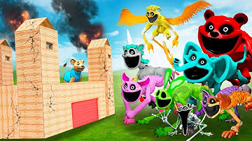 Can ALL SMILING CRITTERS break into my FORT?! (Garry