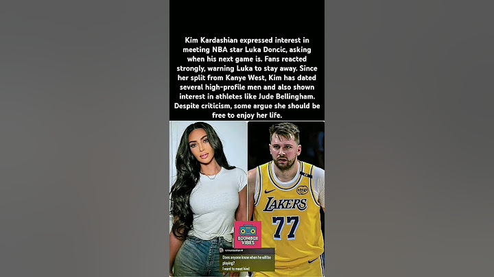 Kim Kardashian expressed interest in meeting NBA star Luka Doncic, asking when his next.. #NBA