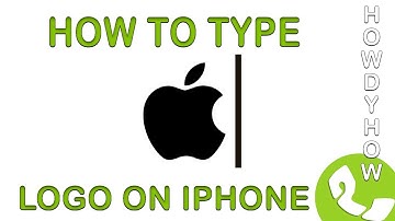 TYPE the APPLE LOGO on IPHONE- How-to video