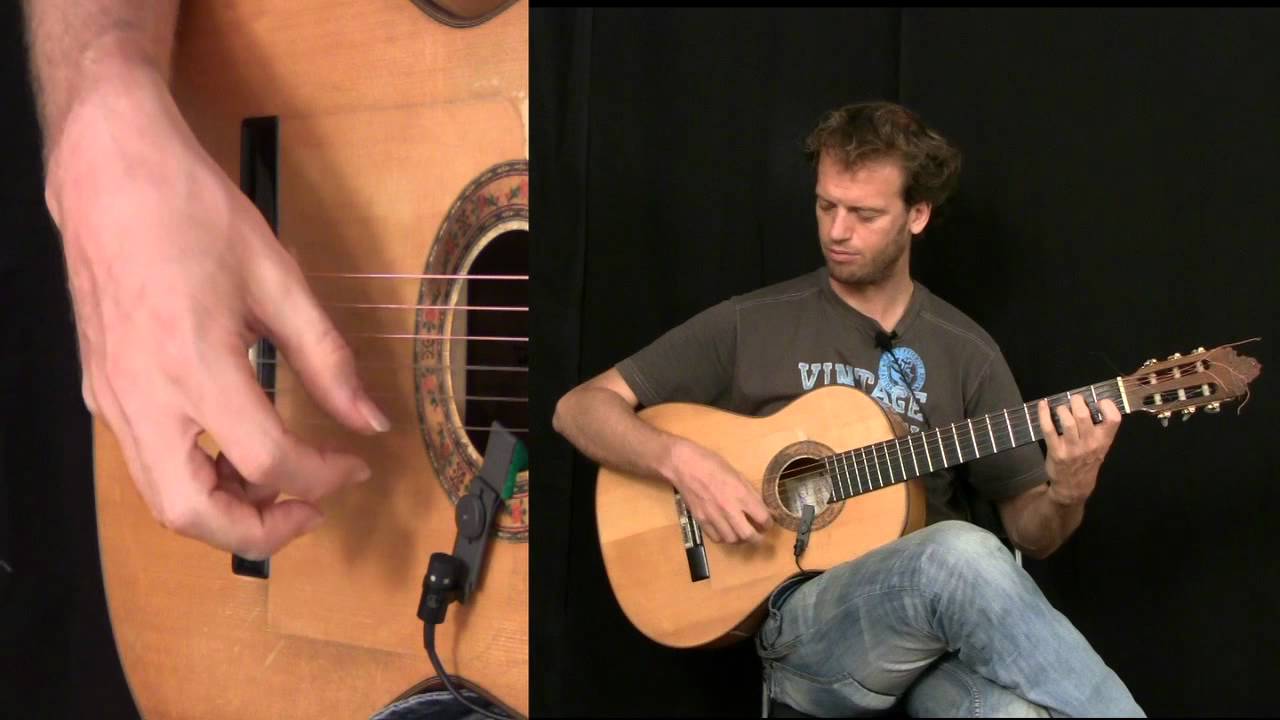 Técnica de guitarra flamenca rasgueo Ejercicios de abanico YouTube