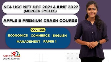 Apple B Academy Premium Crash Course | Online Coaching| NTA UGC NET Dec 2021&June 2022 Merged Cycles
