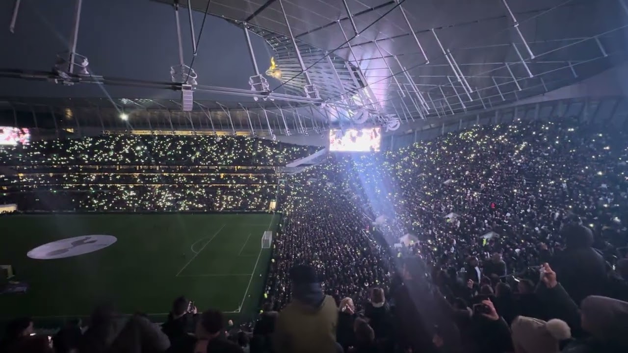 Breath taking light show @ Tottenham Hotspur stadium (spurs v Chelsea)