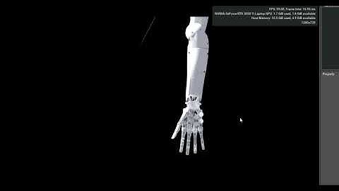 #Simulation of the HOPE1 #robot arm and V1 #DexHand in #isaac #sim