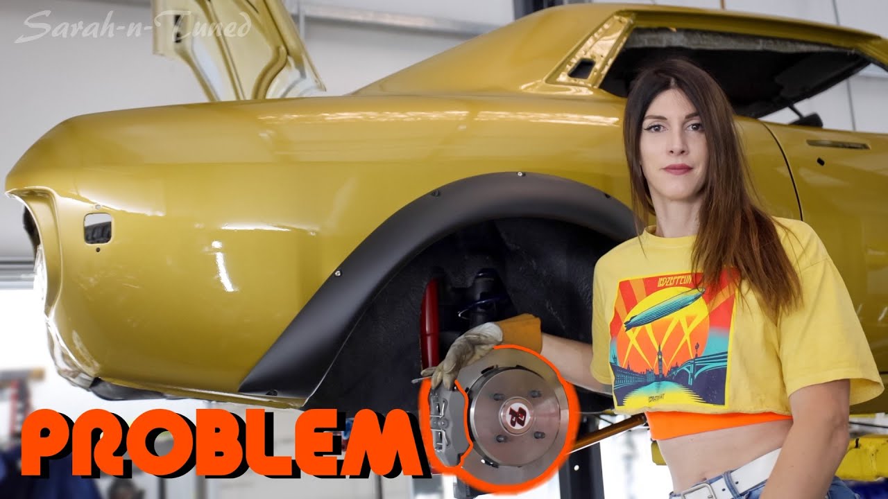 Massive Brakes! ..are too big // 1974 2UZ V8 Celica - YouTube
