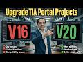 Upgrade TIA Portal Projects | V16 to V20 Example | Live 4