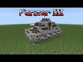 КАК ПОСТРОИТЬ ТАНК PANZER III В МАЙНКРАФТ BEDROCK | ПОСТРОЙКИ
