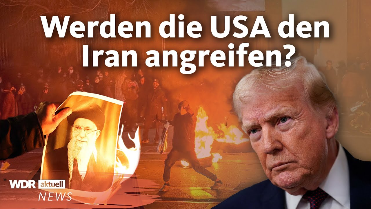 Brutale Gewalt bei Protesten im Iran: USA kann sich militärische Angriffe vorstellen | WDR aktuell
