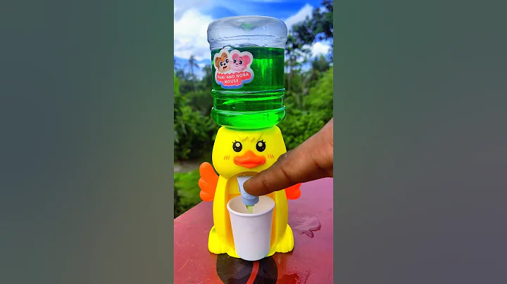 Food colour green water dispenser || mini Duck juice drinking fountain (hc.250) #waterfountain #hc