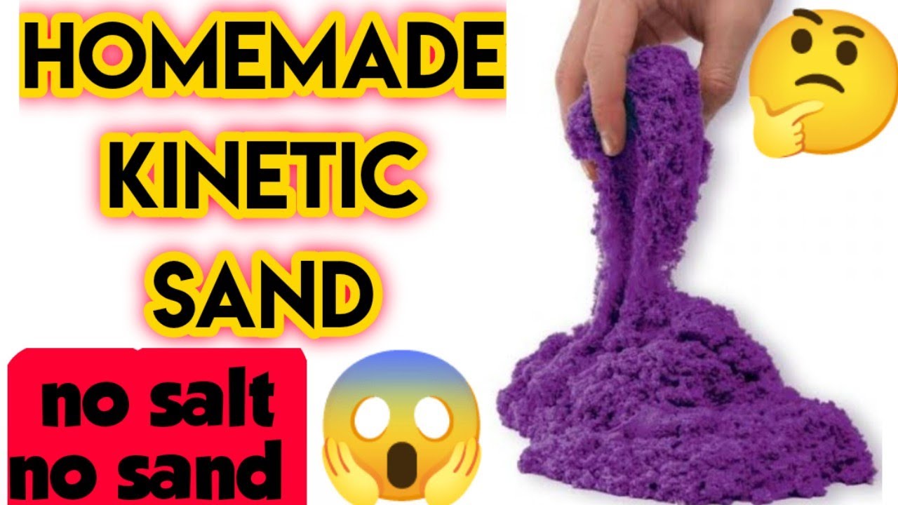 Diy Kinetic Sandhow to make Kinetic Sand at homehomemade Kinetic Sand without saltsand tutorial