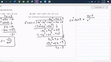 5.4 Dividing Polynomials