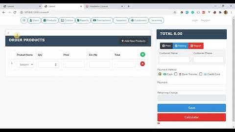 Laravel Pos Management System Part 10 ( ORDER PRODUCT with LIVEWIRE ) Step by step