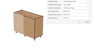 How to create drillings for cabinet handles!
