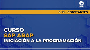 6/19  Curso SAP ABAP Iniciación a la programación - Constantes
