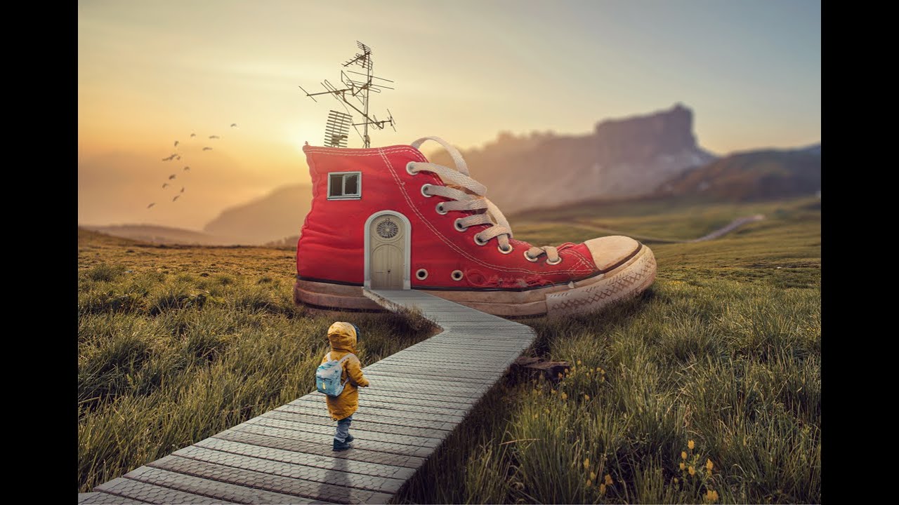 My Shoe House Photo Manipulation Tutorial YouTube