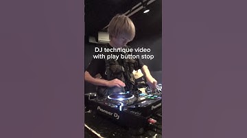 DJ Technique Video with Play Button #shorts #axon #technique #dj #techhouse #japandj #テクニック