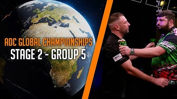 GROUP 5 IS HERE!!!🌍 - The ADC Global Championships - Stage 2 Group 5🌍🏆 | LIVE DARTS