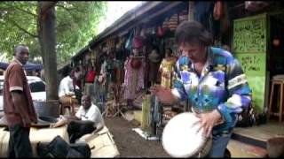 dave drumming in Kampala Uganda africa  2010