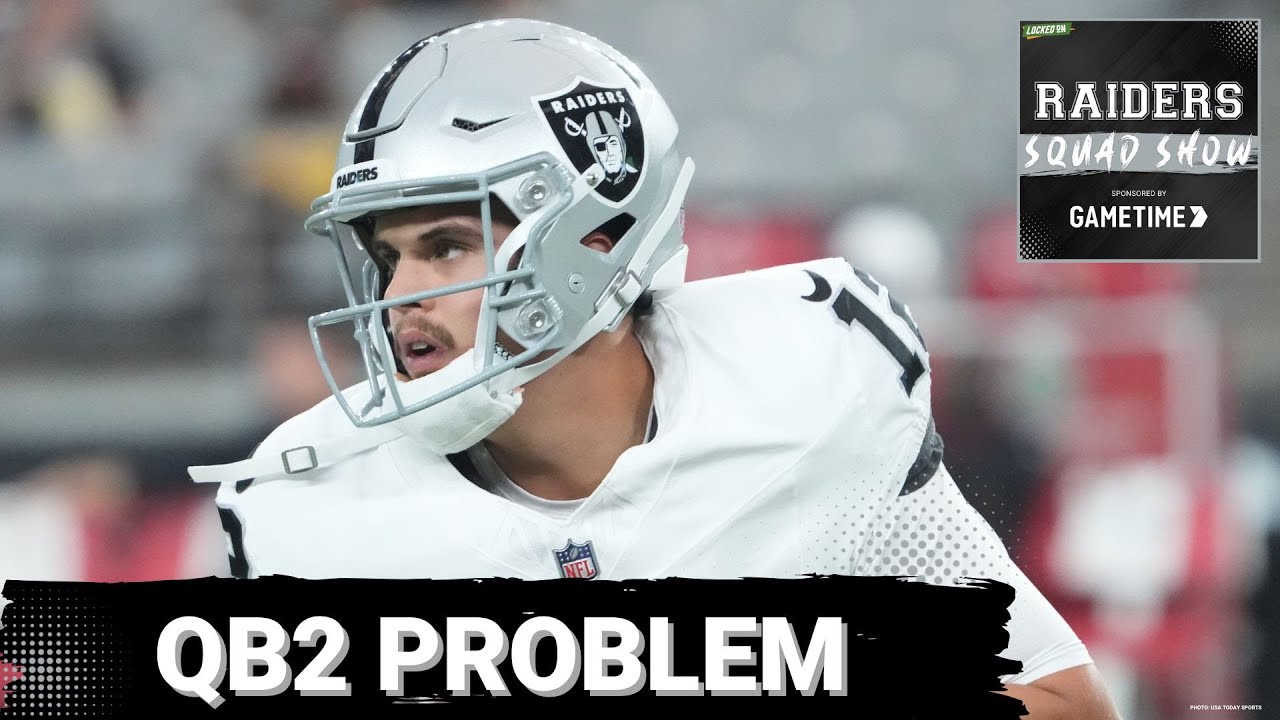 RAIDERS SQUAD SHOW:  LAS VEGAS RAIDERS Backup QB AIDAN O’CONNELL out – What’s Next at QB2?”