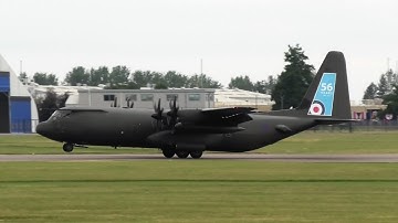 The Final Ever RAF C-130J Hercules Landings at Cambridge Airport
