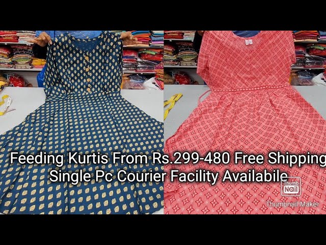 🔥Feeding kurtis ல் Semma Trending Collections | Nyra cut Feeding kurtis _  SPP SILKS COIMBATORE ✓ - YouTube