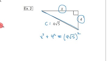 Solve using Pythagorean Theorem (1)