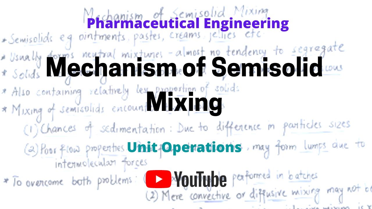 Mechanism of Semisolid Mixing