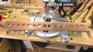 Woodworking: A Lathe Tool Rack For a Micro Shop