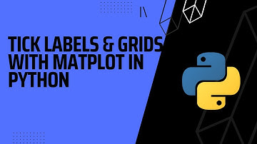 Tick Labels and Grids with Matplot in Python |Major and Minor Ticks| #rlanguagestatistics #python