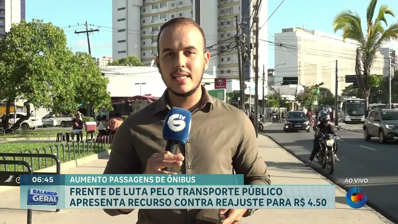 Frente de luta pelo transporte publico apresenta recurso contra o aumento da tarifa no Recife