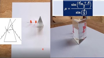 EXPERIMENT TO DETERMINE THE REFRACTIVE INDEX OF A TRIANGULAR GLASS PRISM