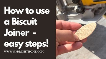 How to use a biscuit joiner - so easy!