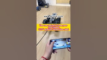 Smart phone controller supported #inspection #robot #crawler #underwater