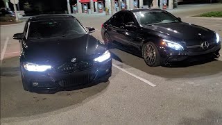 2016 Mercedes C63 S AMG vs 2018 BMW 340i Downpipe 93