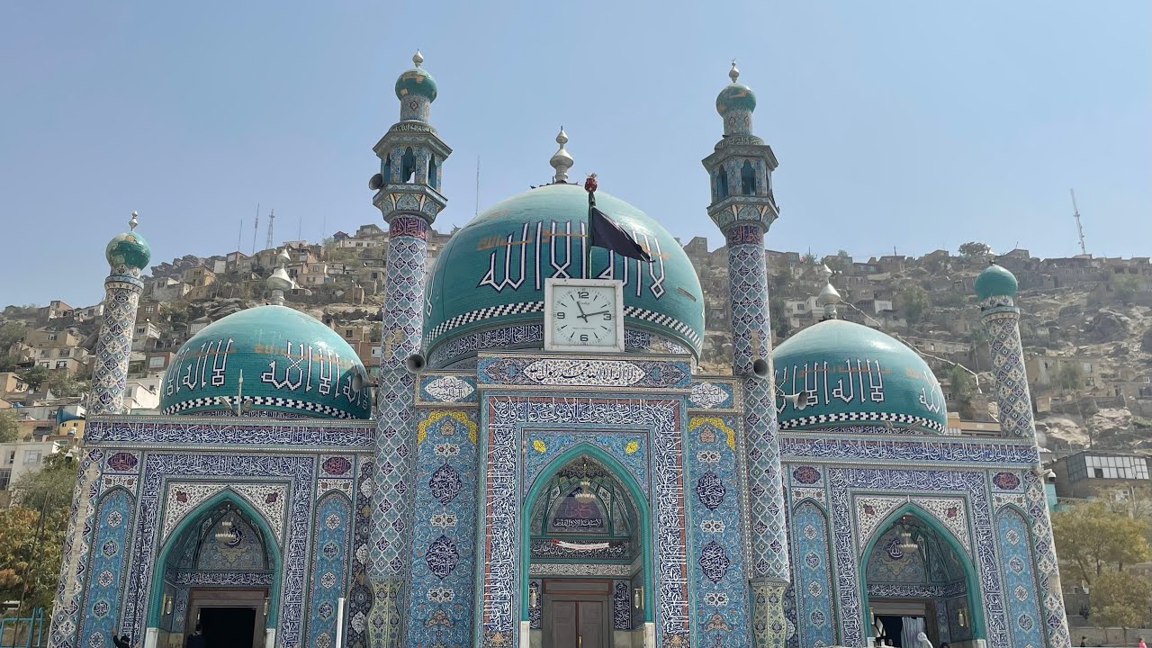 The Blue Shrine Kabul Afghanistan known as the Sakhi shrine 
