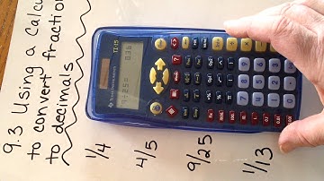 Mrs. Deom Lesson 9.3 Using a calculator to convert fractions to decimals