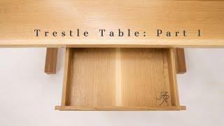 Trestle Table Build Part 1 - No Screws Just 20 Mortise And Tenon Joints!