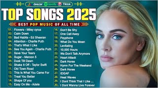 Bruno Mars, Maroon 5, Zayn, Adele, Dua Lipa, Ed Sheeran, Rihanna, Selena Gomez  🌊  Billboard Hot 100