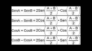 Transformaciones Trigonométricas Ejercicios Resueltos de suma o diferencia a Producto e Inverso