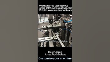 American Type Hose Clamp Machine #machine #hoseclamp #automatic #factory #youtubeshorts