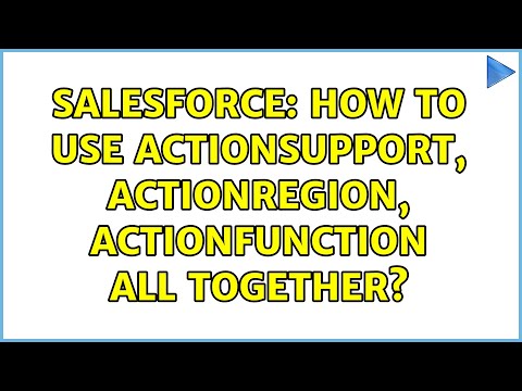 Video: ActionSupport va actionFunction o'rtasidagi farq nima?