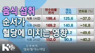 채소를 밥보다 먼저 먹어야 하는 이유- 725회(20.02.05) 만성질환의 지름길 혈당 스파이크