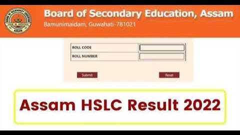 HSLC Result 2022
