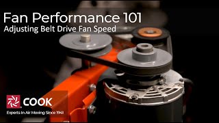 COOK U  Adjusting Belt Drive Fan Speed