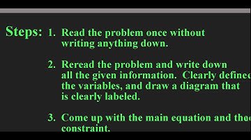 [Calculus][Cal I]-Optimization-Word Problems-Concept Video